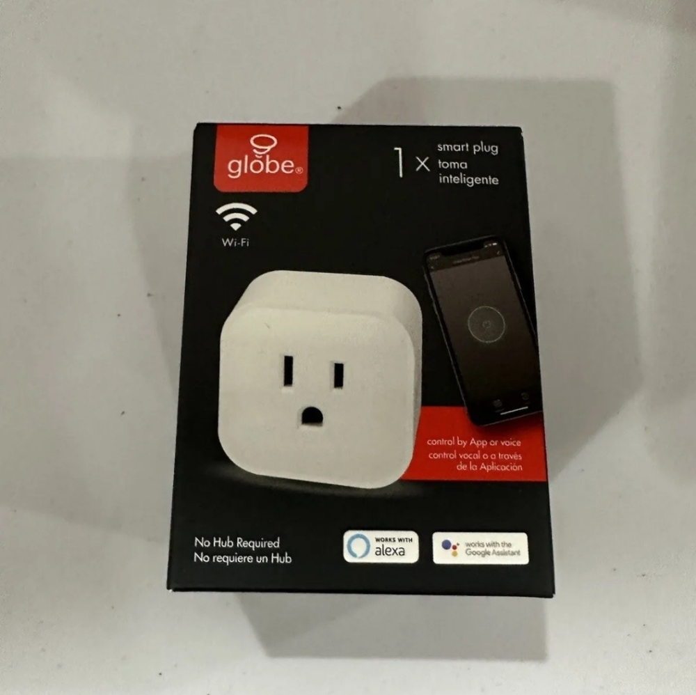 Globe Electric Collection Wi-Fi Smart Plug No Hub Required Voice Activated